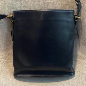 Vintage Black Leather coach bag